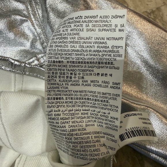 ZARA METALLIC SILVER JACKET  XS NEW WITH TAGS - Picture 4 of 8